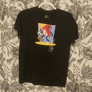 Nike Black and Blue Graphic Men's Tee